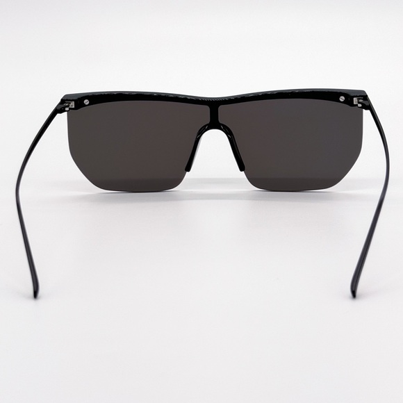 NEW SAINT LAURENT SL 519 MASK 001 OVERSIZED BLACK GREY WOMEN SL519 SUNGLASSES - Picture 6 of 11